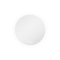 LOVMOR - 24 x 24 Inches Round Tempered Glass LED Bathroom Mirror with Anti-Fog & 3-Color Dimmable...