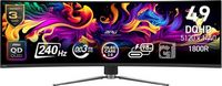 MSI - MPG 491CQPX QD-OLED 49&quot; 5120x1440 (DQHD) Curved OLED Quantum Dot Monitor 240Hz 0.03ms(GTG) ...