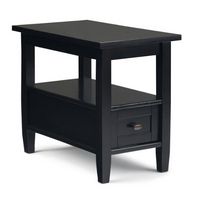 Simpli Home - Warm Shaker Narrow Side Table - Black