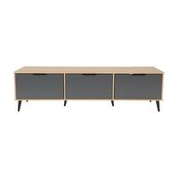 Cole Collection TV Stand with Enclosed Cabinets for Most TVs up to 85"