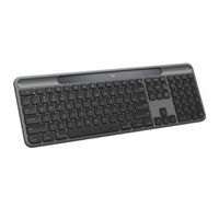 Logitech - Signature Slim Solar+ K980 for Mac Wireless Bluetooth Solar and Artificial Light Power...