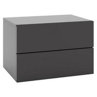 Costway 1 PCS Floating Nightstand with Drawer Storage Modern Floating Bedroom Shelf - Gray