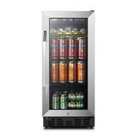 Lanbo - 15 Inch 76 Can Compressor Beverage Cooler with Precision Temperature Controls and Quiet O...