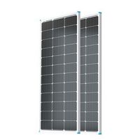 Renogy - Solar Panel 2 pcs 100 Watt 12 Volt, for RV Marine Rooftop Farm Battery and Other Off-Gri...