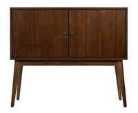 Adore Decor - Brookline Classic 2-Door Cabinet - Walnut Brown