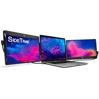 SideTrak - SideTrak&#174; Swivel Triple 12.5&quot; Attachable Portable Monitor, Black - Black