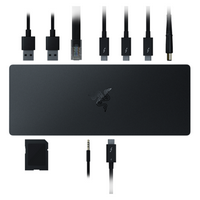 Razer - Thunderbolt 4 Certified Dock with Chroma RGB Lighting and 10 Ports - Black