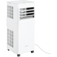 Keystone - 8,500 BTU ASHRAE/5,000 BTU DOE 250 Sq. Ft Portable Air Conditioner with Remote - White