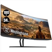 Westinghouse - 34&quot; Curved UltraWide QHD GamingMonitor - Black