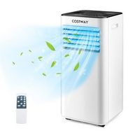 Costway Portable Air Conditioner Cools up to 300 sq.ft 6000 BTU (10000 BTU ASHRAE) Evaporative Ai...