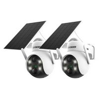 Defender - Solar Powered 4K AI Everwatch Wireless Security PTZ Camera with 3W Solar Panel, AI Det...