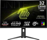 MSI - MAG 321CUPDF 32" UHD Dual Freq.(UHD:160Hz/FHD:320) 1ms Adaptive Sync Gaming Monitor (Displa...