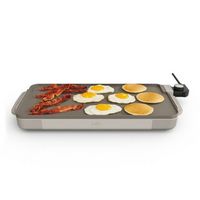Bella - 10" x 20" Ceramic Electric Griddle - Oatmilk