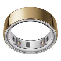 Oura Ring 4 - Smart Ring - Size Before You Buy with Oura Ring 4 Sizing Kit - Size 11 - Gold