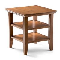 Simpli Home - Acadian End Table - Light Golden Brown