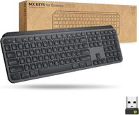 Logitech - MX Keys For Business Full-Size Wireless Scissor Tactile Switch Keyboard with Smart Bac...