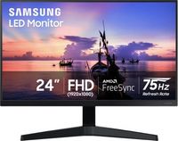 Samsung - 24" T350 Series IPS FHD, AMD FreeSync Monitor (VESA, HDMI, VGA) - Dark Blue Gray