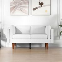 Bestier - Convertible Sleeper Sofa 2 in 1, Modern Sofa Bed Couches with Soft Padded Seat and Side...
