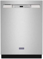 Maytag - 24&quot; Front Control Built-In Dishwasher with Stainless Steel Tub, Dual Power Filtration, 5...