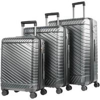 Bugatti - Oslo Spinner Suitcase Set (3-Piece) - Silver