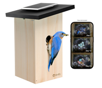 BIRDFY - Smart Bird House, Solar Powered, 1080P HD Live View Bird House w/ Camera, Perfect Viewin...