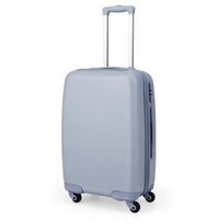 Costway - 20" Carry-on Luggage PC Hardshell Airline Approved Lightweight Suitcase - Blue