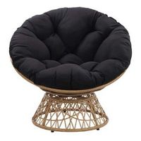 OSP Home Furnishings - Papasan Chair - Black