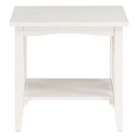 OSP Home Furnishings - Sierra Mission End Table - White Finish