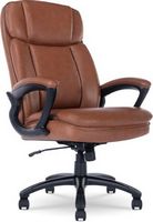 Serta - Fairbanks Bonded Leather Big and Tall Executive Office Chair - Cognac