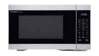 Sharp - 1.1 cu ft Countertop Microwave With Sensor Cooking - Stainless Steel