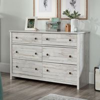 Sauder - River Ranch Night Stand Dresser - White Plank