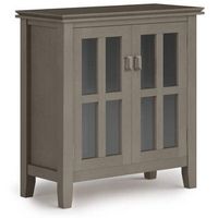 Simpli Home - Artisan Low Storage Cabinet - Farmhouse Grey