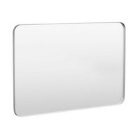 LOVMOR - 55 in. W x 36 in. H Tempered Glass Rounded Rectangle Framed Wall-Mounted Bathroom Vanity...