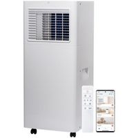 TCL - 150 Sq. Ft. 5,000 BTU SACC (8,100 BTU ASHRAE) Smart Portable Air Conditioner - white