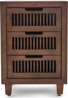 Adore Decor - Sawyer 3-Drawer Cabinet - Brown