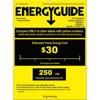 GE - 7.0 Cu. Ft. Chest Freezer - White - Energy Guide