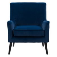 CorLiving - Elwood Modern Accent Chair - Dark Blue