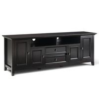 Simpli Home - Amherst 72 inch Solid Wood TV Media Stand in Hickory Brown - Hickory Brown