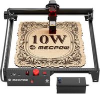 Mecpow - X3 Pro Laser Engraving Machine with Air Assist, 10W Laser Cutter, Limit Switches, 10000m...