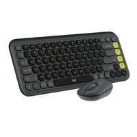 Logitech - POP ICON COMBO Compact TKL Bluetooth Keyboard and Mouse Bundle with Programmable Quiet...
