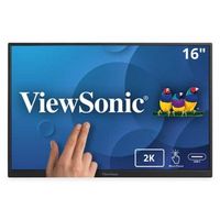 ViewSonic - TD1656-2K 16” IPS LCD WQXGA Touchscreen Portable Monitor (USB-C) - Black