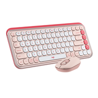 Logitech - POP ICON COMBO Compact TKL Bluetooth Keyboard and Mouse Bundle with Programmable Quiet...
