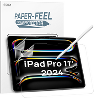Sodi - Paper Feel Screen Protector for iPad Pro 11 Inch 2024, Draw Like on Paper, Scratch Resista...