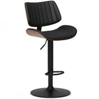 Simpli Home - Novak Adjustable Bar Stool - Black