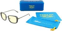 GUNNAR - Fallout Vault 33 Computer Glasses with Blue Light Reduction, Amber Lenses - Gunmetal/Olive