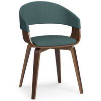 Simpli Home - Lowell Bentwood Dining Chair - Light Turquoise Blue