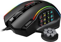 REDRAGON - M901-K-2 Wired MMO Gaming Mouse, 12400 DPI, RGB, 19 Programmable Buttons, Weight Tunin...