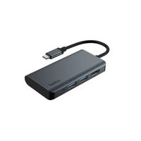 Belkin - USB-C Hub 4-in-1 Multi-Port Laptop Dock with 4K HDMI, Adapter with 100W Power Delivery -...