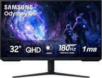 Samsung - 32" Odyssey G51F QHD 180Hz 1ms AMD FreeSync Gaming Monitor with HDR10 (DisplayPort, HDM...