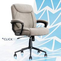 Click365 - Transform 1.0 Upholstered Desk Office Chair - Fabric - Beige